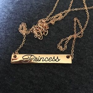 Gold princess necklace